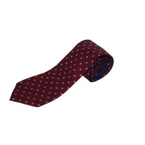 Tommy Hilfiger‎ Men's Burgundy Red Diamond Silk Necktie Business Formal